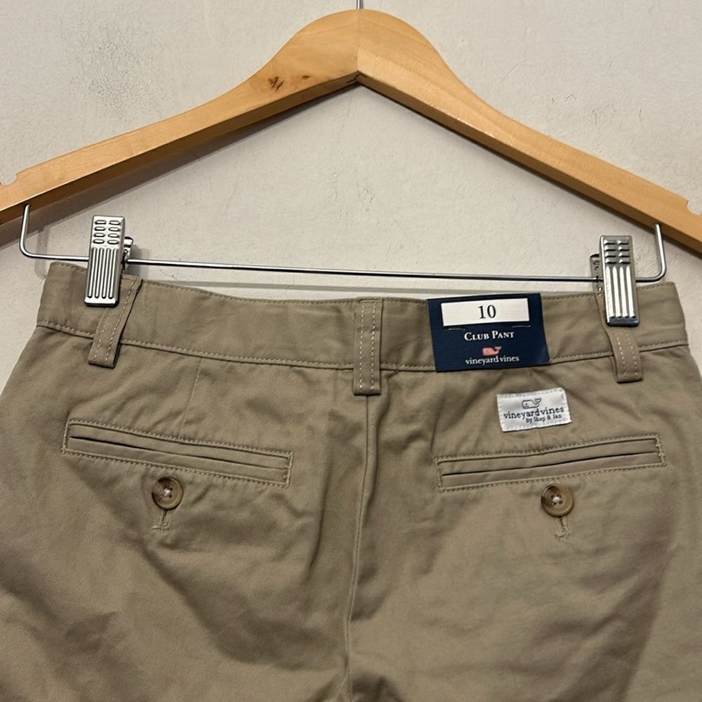 Vineyard Vines khaki cotton club unisex pant Size 10 New - Picture 9 of 9